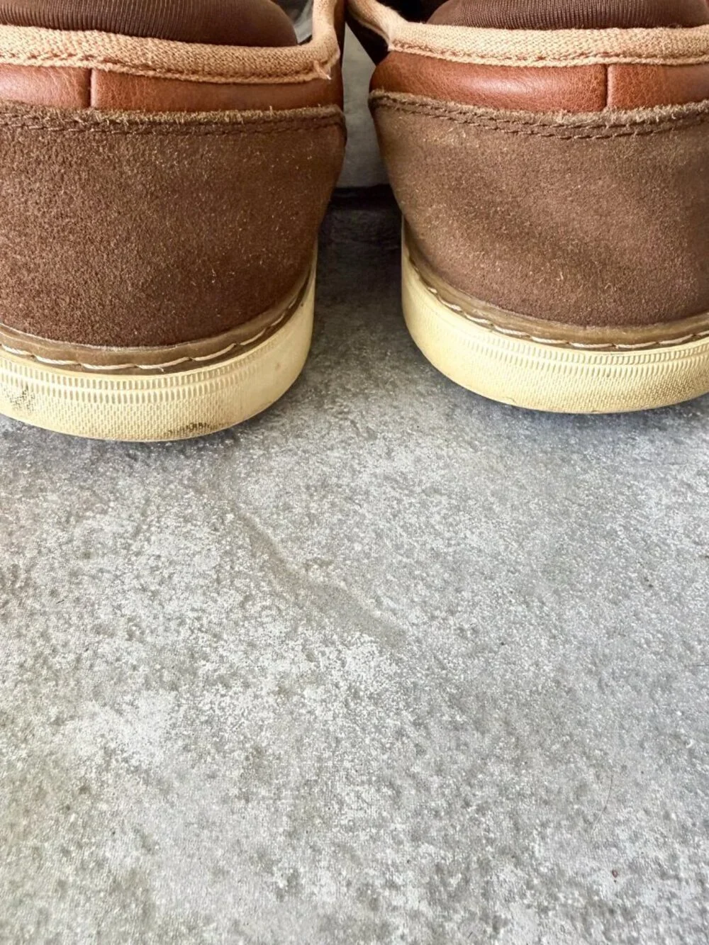Skechers Lanson Nelvan Mens 9.5 Brown Leather Lace Up Casual Shoes